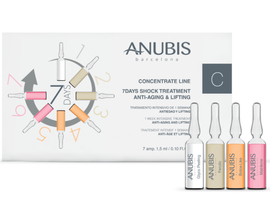 Anubis 7 Days Shock Treatment Anti-Aging and Lifting 7 днів ШОК-терапія Anti-Agе і ліфтинг, 7 шт х 1.5 мл, фото 