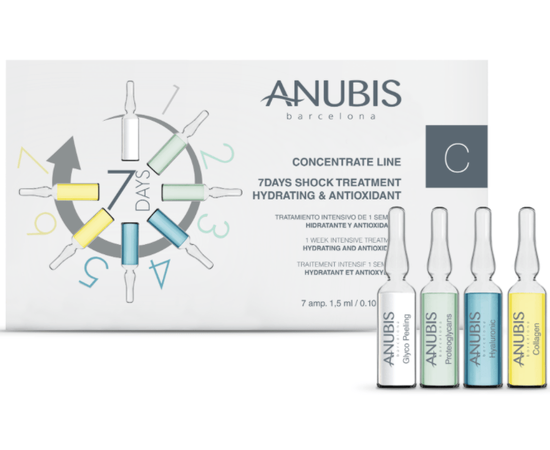 7 дней Шок-терапии увлажнение и антиоксидант Anubis 7 Days Shock Treatment Hydrating and Antioxidant, 7x1,5 ml