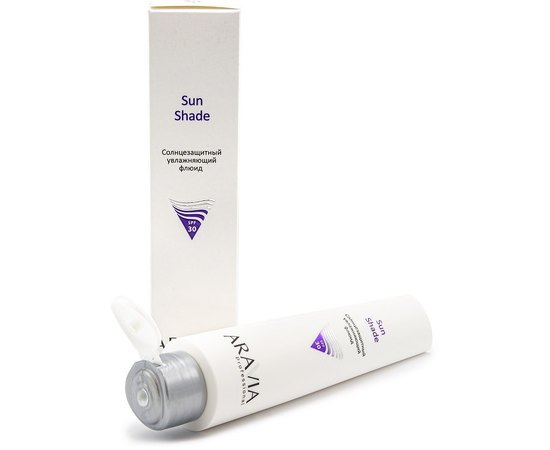 Флюид для лица солнцезащитный увлажняющий SPF30 Aravia Professional Sun Shade, 100 ml, изображение 2