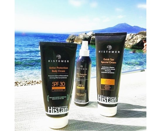 Крем-слимминг солнцезащитный для тела SPF30 Histomer Histan Active Protection Body Cream, 200 ml, изображение 3