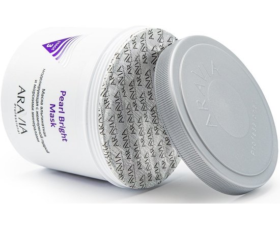 Маска альгинатная моделирующая с жемчужной пудрой и морскими минералами Aravia Professional Pearl Bright Mask, 550 ml, изображение 3