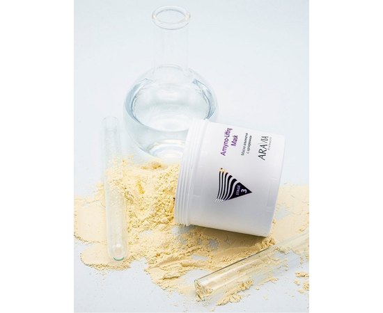Маска альгинатная с аргирелином Aravia Professional Amyno-Lifting, 550 ml, изображение 7