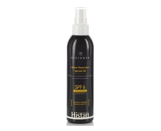 Солнцезащитное масло-бронзатор SPF6 Histomer Histan Active Protection Oil, 200 ml, изображение 2