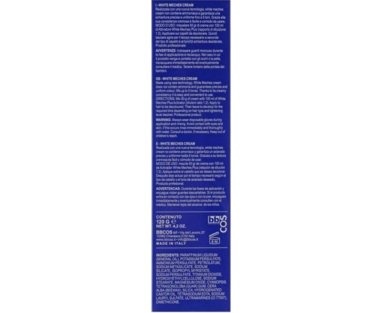 Крем для знебарвлення волосся BBcos White Meches Bleaching Cream, 120 ml, фото _ab__is.image_number.default