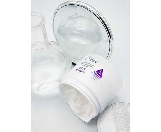 Крем-маска омолаживающая для шеи декольте Aravia Professional Anti-Age Mask, 300 ml, изображение 6