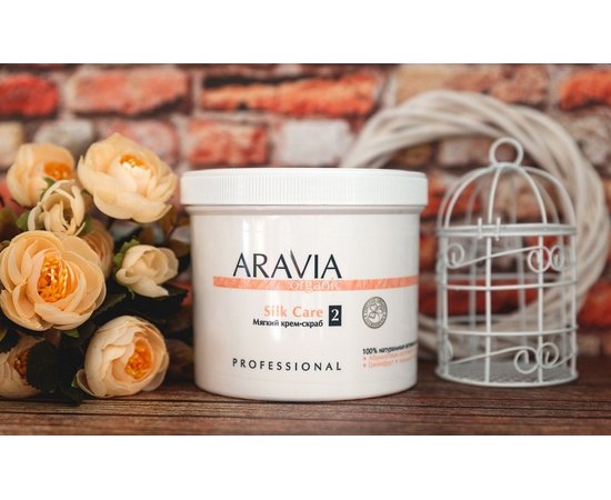 Мягкий крем-скраб Aravia Professional Organic Silk Care, 550 ml, изображение 8