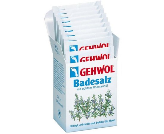 Соль для ванны с розмарином Gehwol Badesalz, 10x25 g, изображение 3