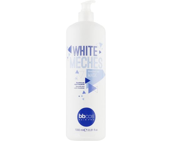 Бальзам для знебарвленого волосся BBcos White Meches Bleached Hair Mask, 1000 ml, фото 