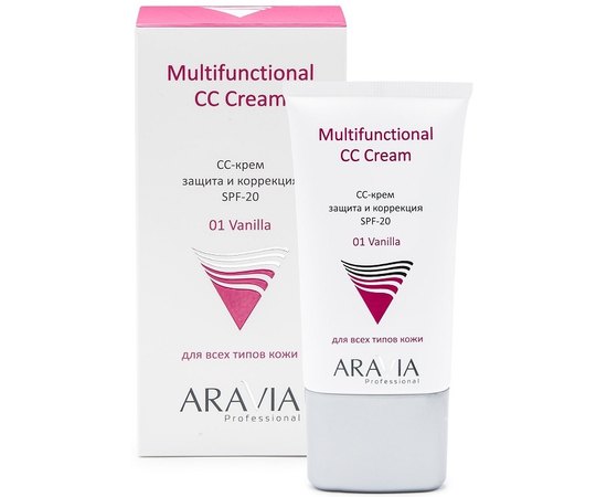 Aravia Professional Multifunctional CC Cream SPF-20 CC-крем захисний, 150 мл, фото _ab__is.image_number.default