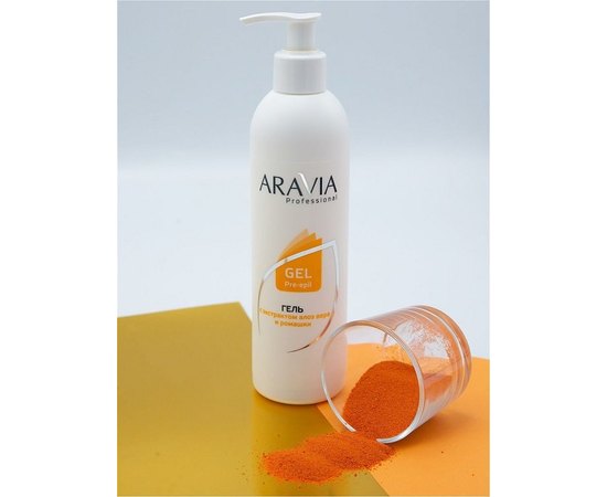 Гель для обработки кожи перед депиляцией с экстрактами алоэ вера и ромашки Aravia Professional, 300 ml, изображение 5