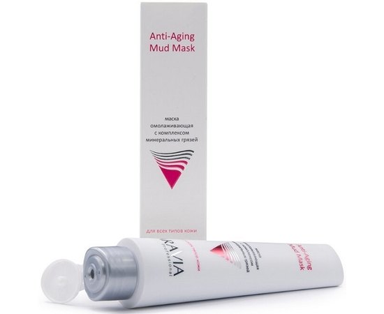 Маска омолаживающая с комплексом минеральных грязей Aravia Professional Anti-Aging Mud Mask, 100 ml, изображение 5