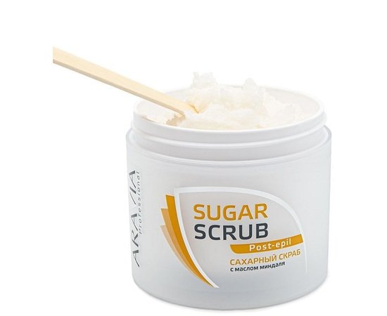 Сахарный скраб для тела с маслом миндаля Aravia Professional, 300 ml, изображение 6