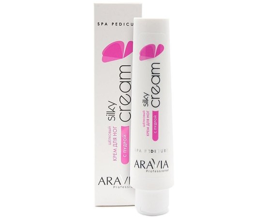 Шёлковый крем для ног с пудрой Aravia Professional Silky Cream, 100 ml, изображение 3
