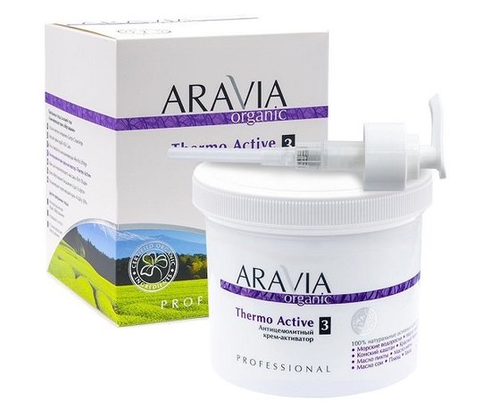 Антицеллюлитный крем-активатор Aravia Professional Organic Thermo Active, 550 ml, изображение 6 Антицеллюлитный крем-активатор Aravia Professional Organic Thermo Active, 550 ml, изображение 6
