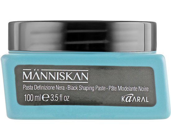 Чорна моделює паста для волосся Kaaral Manniskan Black Shaping Paste, 100 ml, фото 