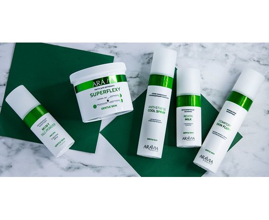 Охлаждающий тальк-пудра с маслом мяты Aravia Professional Mint Talc-Powder, 150 ml, изображение 7