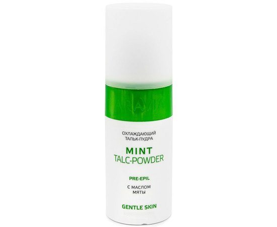 Охлаждающий тальк-пудра с маслом мяты Aravia Professional Mint Talc-Powder, 150 ml, изображение 3
