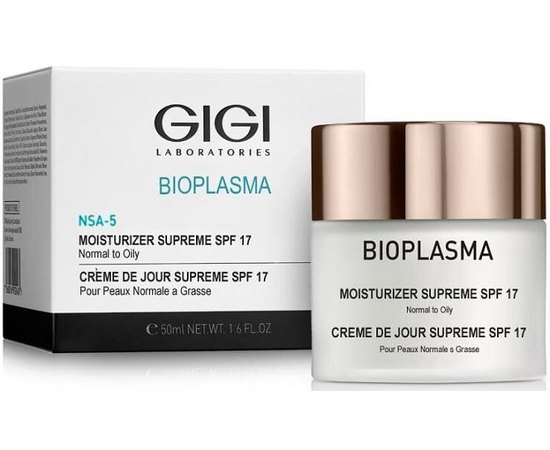 Увлажняющий крем для жирной кожи SPF17 Gigi Bioplasma Moist Oil, 50 ml, изображение 2