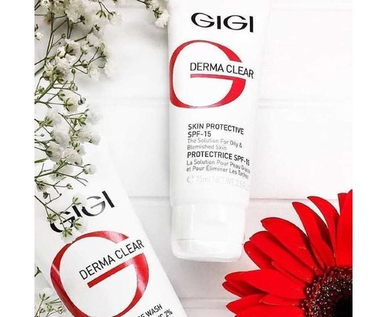 Gigi Derma Clear Protective SPF15 Крем зволожуючий захисний, 75 мл, фото _ab__is.image_number.default