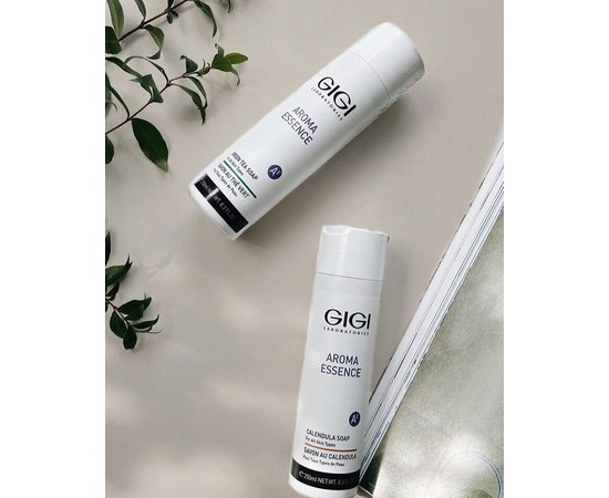 Мыло с зеленым чаем для всех типов кожи Gigi Aroma Essence Green Tea Soap For All Skin Types, 250 ml, изображение 5