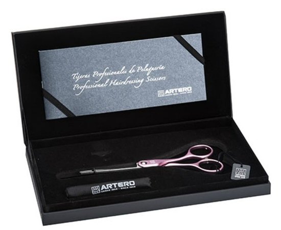 Ножиці перукарські філірувальні Artero Pink Symmetric 28 5.5" Т46755, фото _ab__is.image_number.default