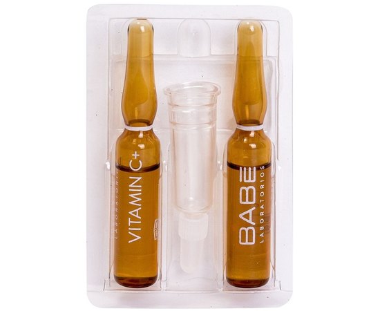 Ампулы-концентрат для депигментации с антиоксидантным эффектом Babe Laboratorios Ampule Solution-Vitamin C+, изображение 4