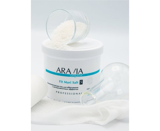 Бальнеологическая соль для обёртывания с антицеллюлитным эффектом Aravia Professional Organic Fit Mari Salt, 750 g, изображение 11
