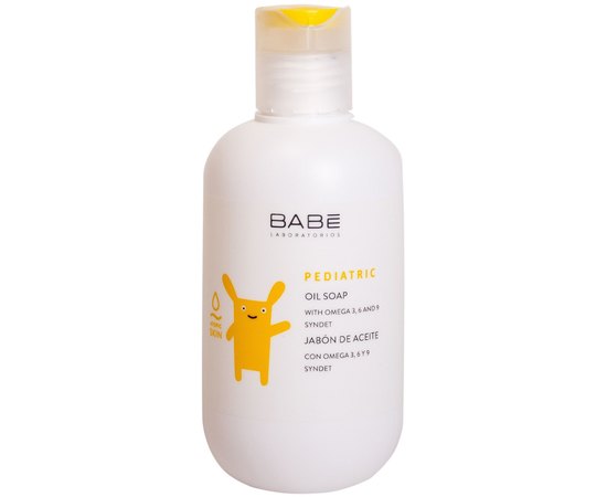 Babe Laboratorios Pediatric Oil Soap Дитяче мило на масляній основі для сухої і атопічної шкіри, 200 мл, фото 