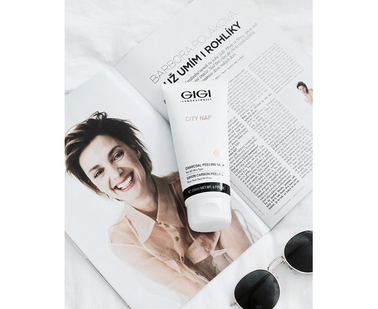 Карбоновое мыло-пилинг Gigi City Nap Charcoal Peeling Soap, 200 ml, изображение 5
