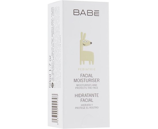 Крем детский увлажняющий защитный Babe Laboratorios Pediatric Facial Moisturiser,  50 ml, изображение 2