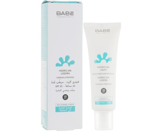 Babe Laboratorios Hydro 24h Light SPF20 Легкий зволожуючий крем, 50 мл, фото _ab__is.image_number.default