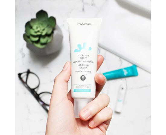 Babe Laboratorios Hydro 24h Light SPF20 Легкий зволожуючий крем, 50 мл, фото _ab__is.image_number.default