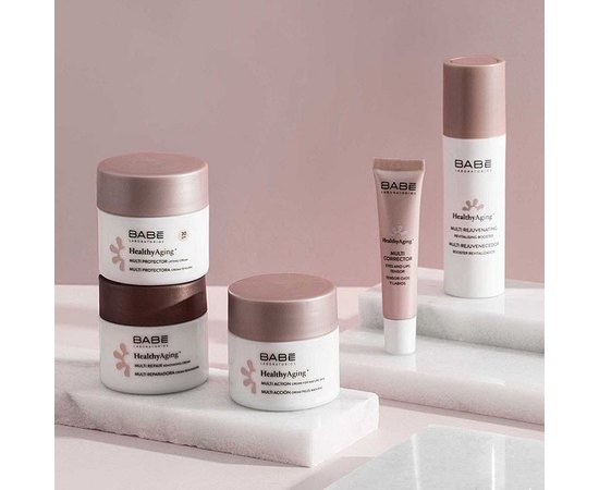 Крем лифтинг дневной мультизащитный c DMAE и SPF30 Babe Laboratorios Healthy Aging Multi Protector Lifting Cream, 50 ml, изображение 3