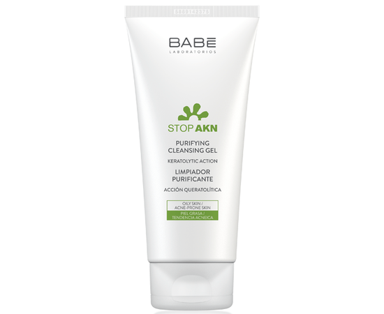 Очищающий гель Babe Laboratorios Stop AKN Purifying Cleansing Gel, изображение 4