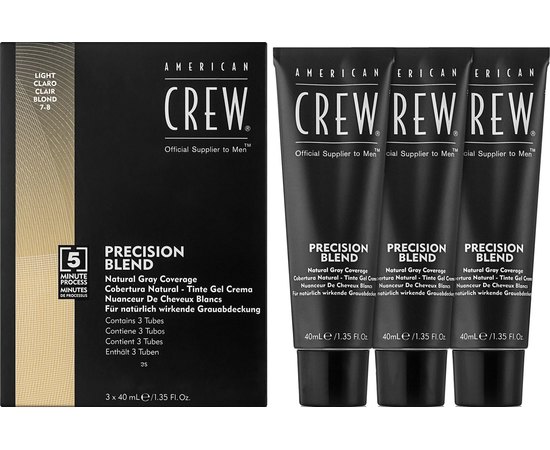 American Crew Precision Blend Система маскування сивини, 3х40 мл, фото _ab__is.image_number.default