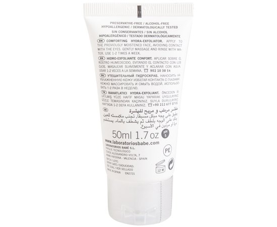 Babe Laboratorios Comforting Hydra - Exfoliator М'який зволожуючий скраб для обличчя, 50 мл, фото _ab__is.image_number.default