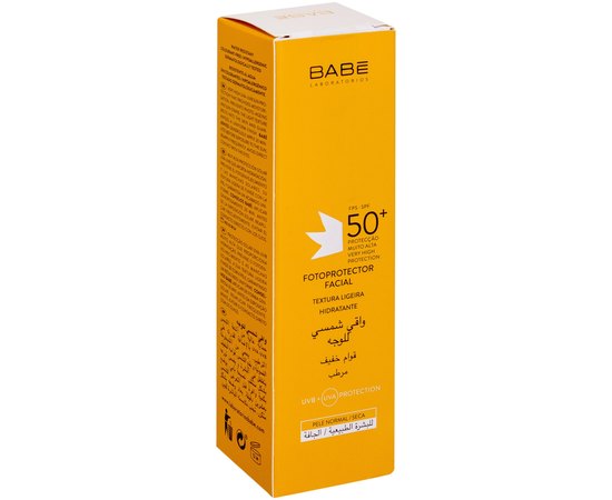 Солнцезащитный крем для лица для сухой кожи SPF 50 Babe Laboratorios Facial Sunscreen, 50 ml, изображение 3