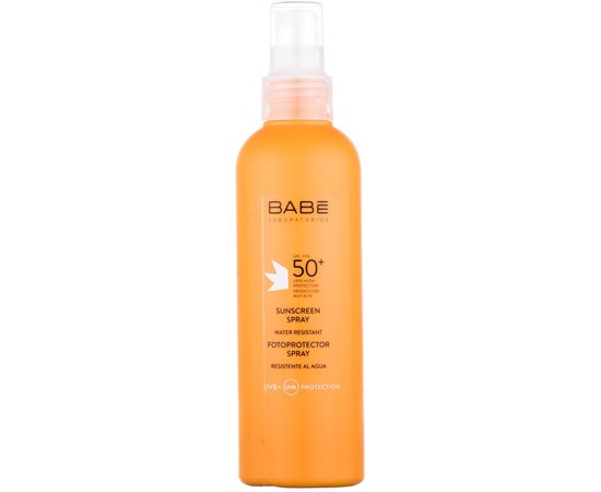 Солнцезащитный спрей для тела SPF50+ Babe Laboratorios Sun Protection Sunscreen Spray, 200 ml