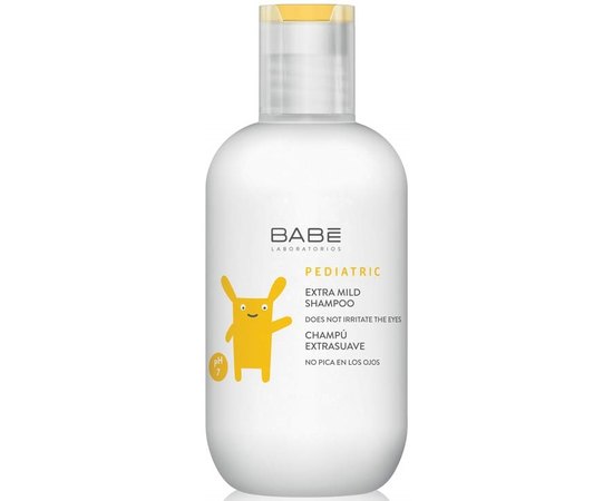 Супермягкий шампунь Babe Laboratorios Pediatric Extra Mild Shampoo, 200 ml