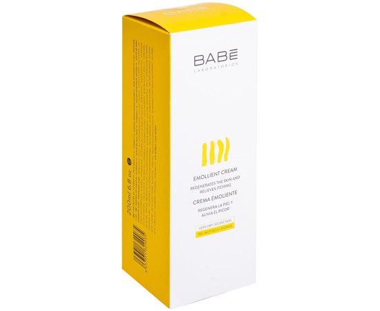 Babe Laboratorios Emollient Cream Зволожуючий крем для проблемної сухої шкіри, 200 мл, фото _ab__is.image_number.default