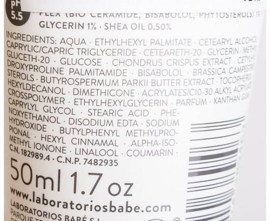 Восстанавливающий крем для рук Babe Laboratorios Hand Cream, 50 ml, изображение 2