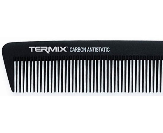 Расческа для стрижки с хвостиком антистатик Termix Carbon PE-CB820P, изображение 2