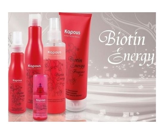 Шампунь с биотином для укрепления и стимуляции роста Kapous Professional Shampoo.