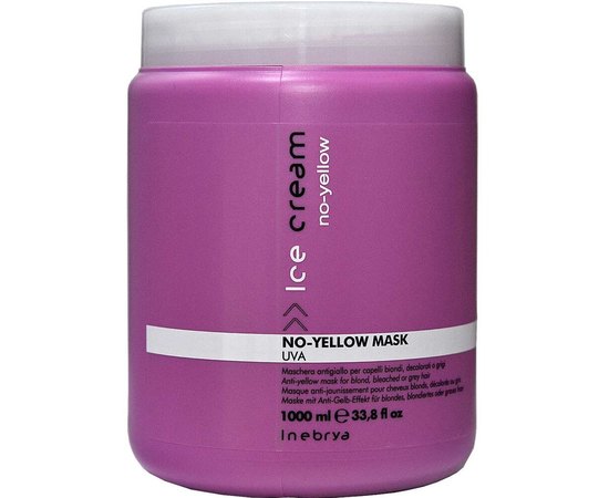 Маска для осветленных и седых волос Inebrya Anti-Yellow mask for blond, изображение 2