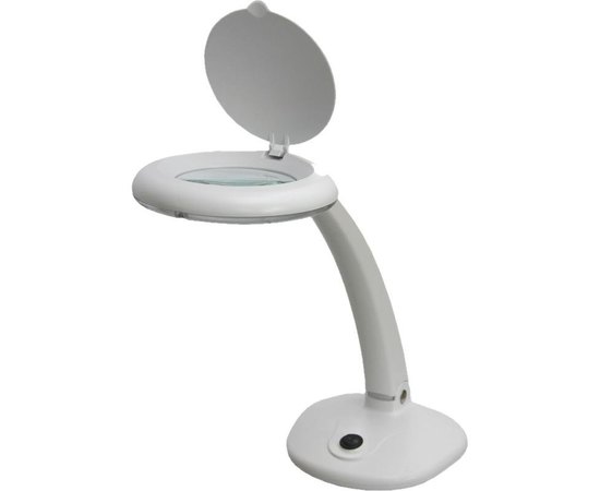 Лампа-лупа настольная мини 3D с дополнительным увеличителем 12D Biomak