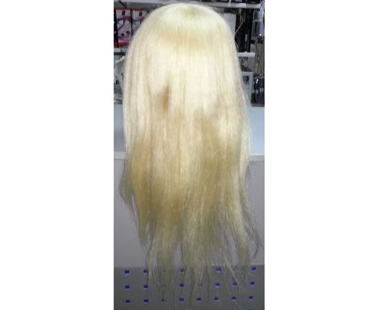 Учебный манекен с натуральными волосами блонд 50-55 см + штатив SPL  518/A-613, изображение 4