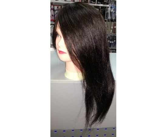 Учебный манекен с натуральными волосами брюнет 50-55 см + штатив SPL 518/A-1, изображение 2