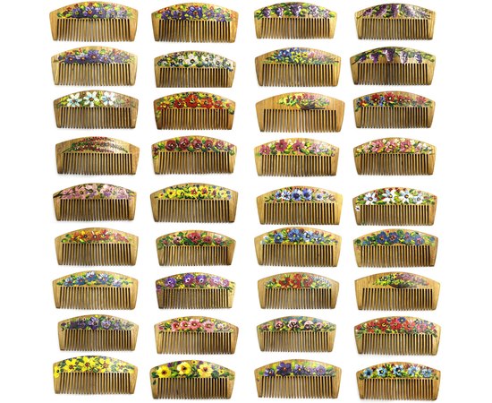 Гребінь для волосся дерев'яний художній розпис 1561, фото _ab__is.image_number.default