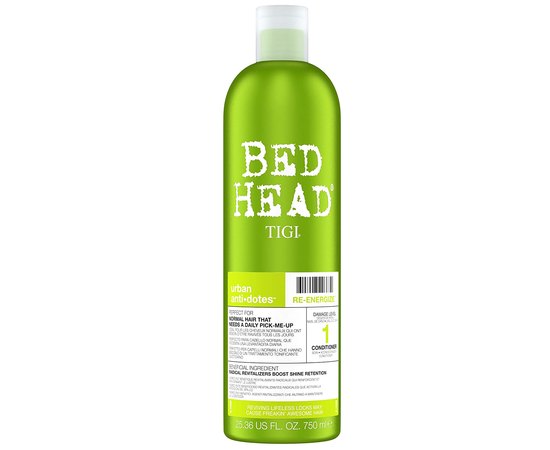Tigi Bed Head Urban Anti + Dotes Re-Energize Conditioner - Кондиціонер для щоденного догляду для нормального волосся, фото 