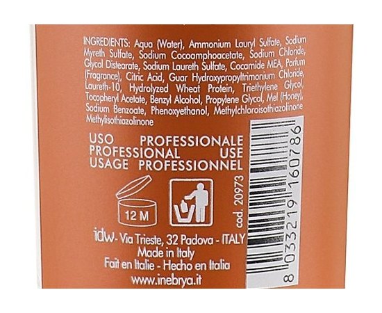 Inebrya Shampoo Color Creme Caramel Шампунь для пофарбованих і мелірованого волосся, фото _ab__is.image_number.default